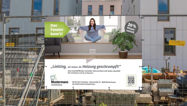 Preview: Bauzaunbanner